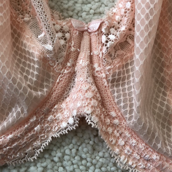 Elomi EL4382 Charley Stretch Lace Underwire Plunge Bra baby pink - Picture 6 of 16